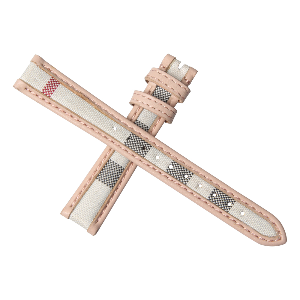 Wholesale 2 Piece of Beige Canvas And Leather Watch Straps Factory